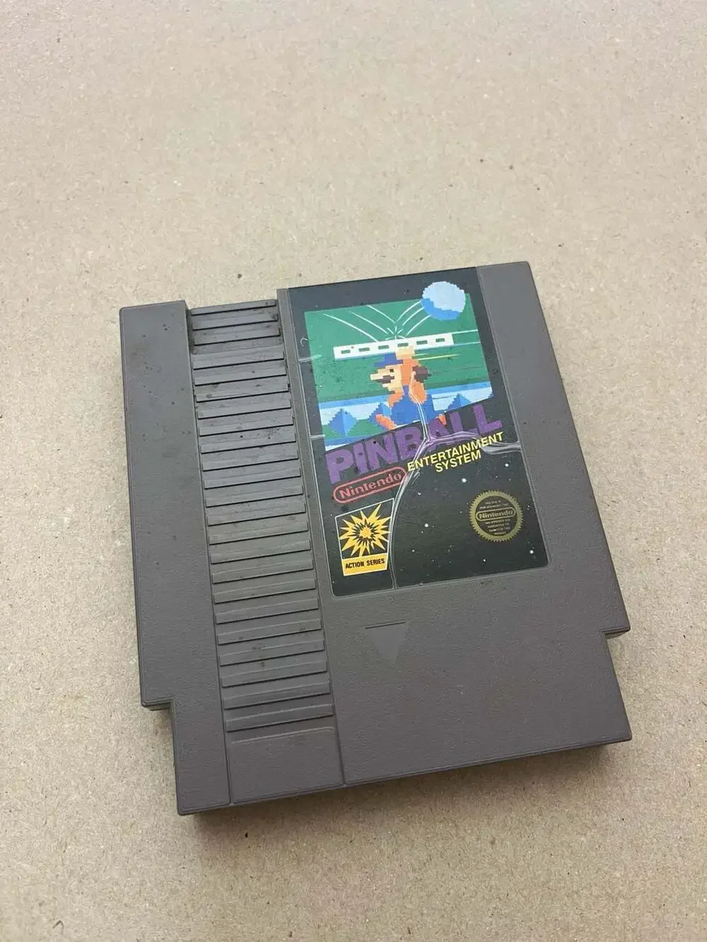 Lot of 3 Vintage NES Games Pinball, Bases Loaded, and Goal